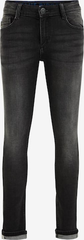 Skinny Jeans di WE Fashion in grigio: frontale