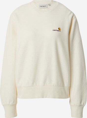 Sweat-shirt Carhartt WIP en beige : devant