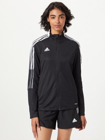 ADIDAS SPORTSWEAR Training Jacket 'Tiro 21' in Black: front