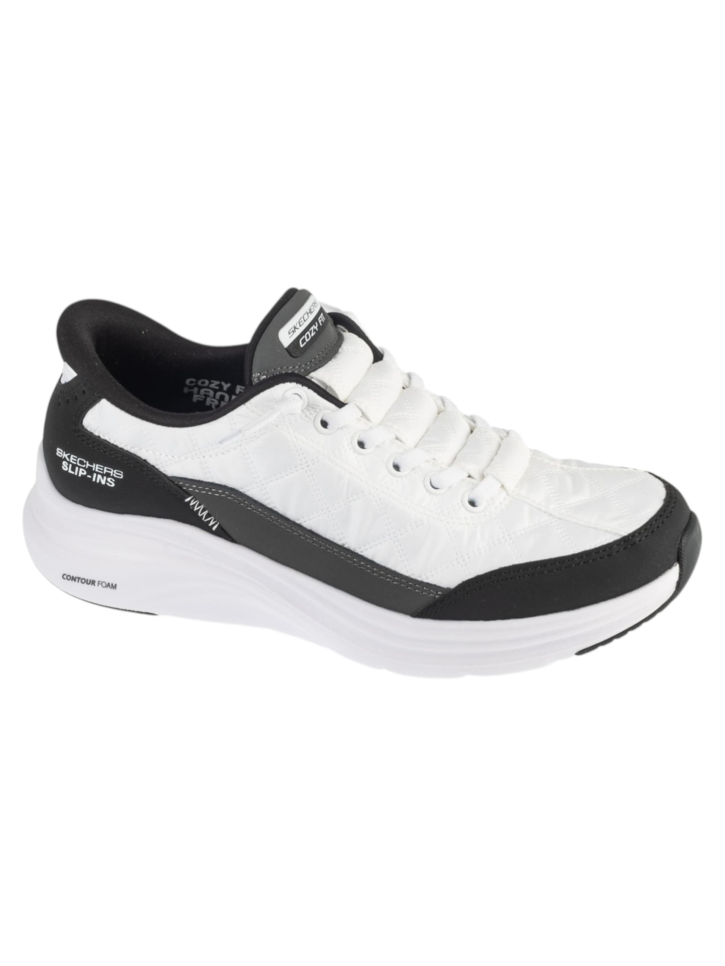 SKECHERS Sneakers laag 'Skechers Slip-ins: Contour Foam - Cozy Fit' in Wit: voorkant
