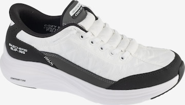 SKECHERS Sneakers laag 'Skechers Slip-ins: Contour Foam - Cozy Fit' in Wit: voorkant