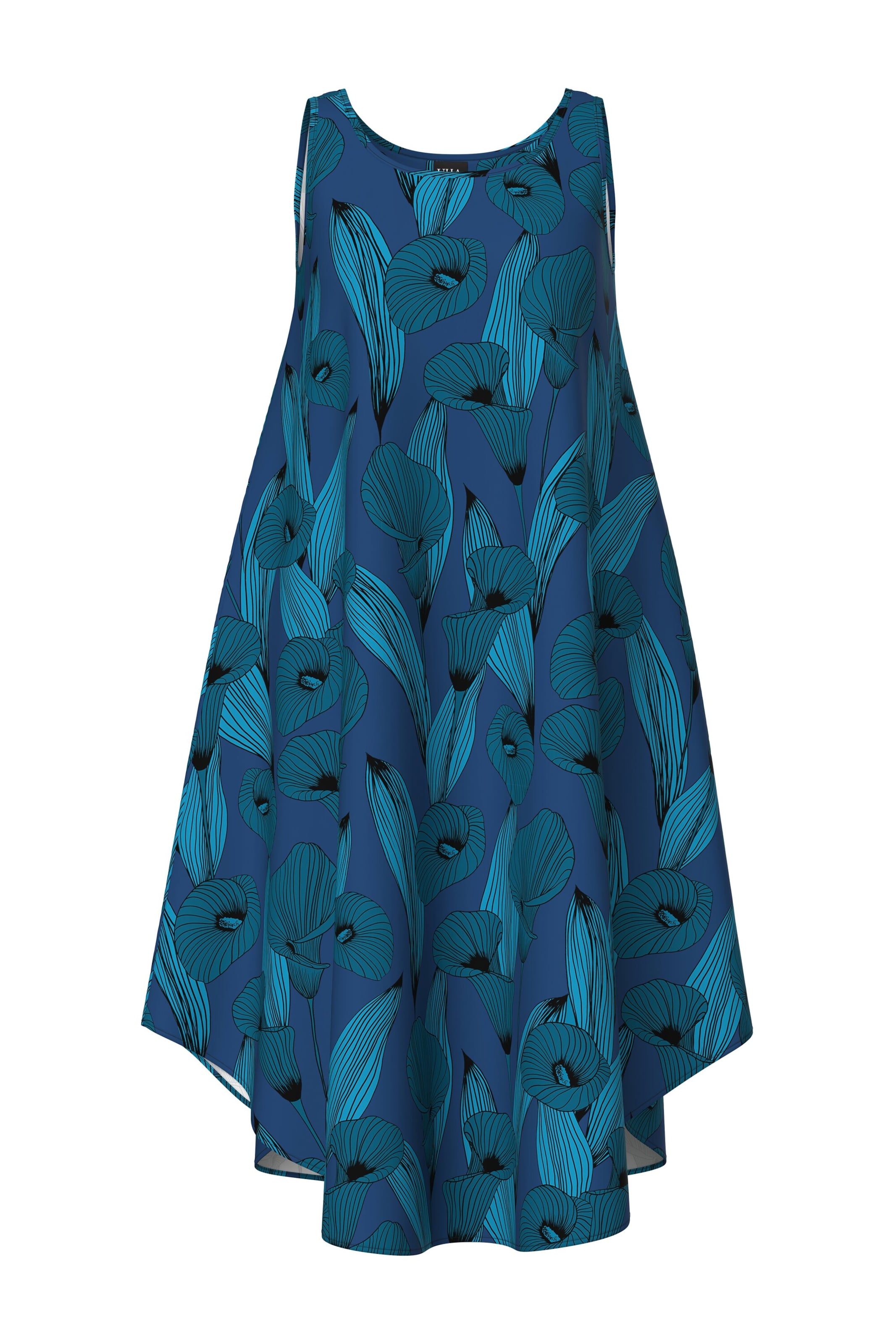Ulla Popken Dress in Blue: front