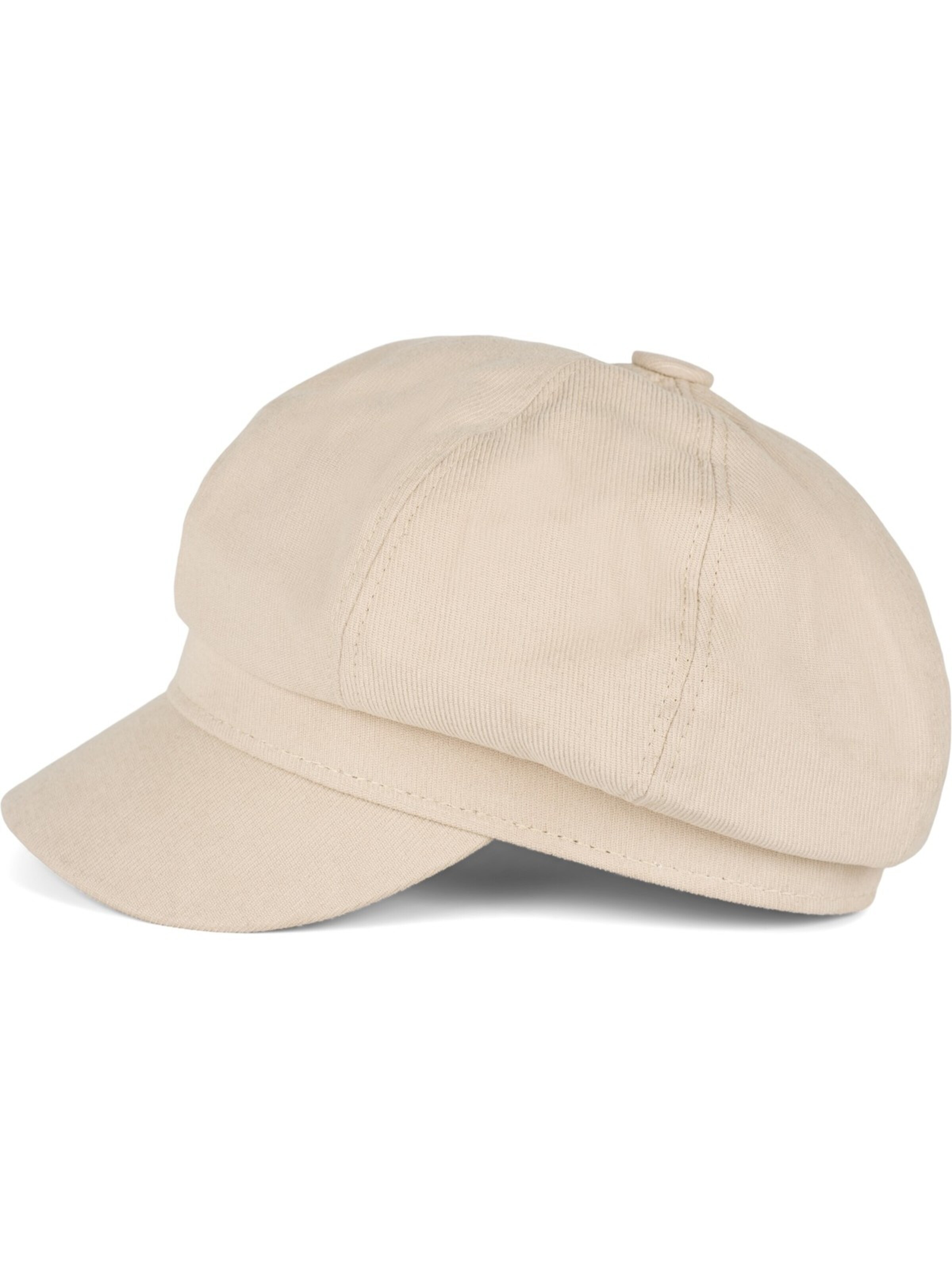 styleBREAKER Mütze 'Weiche Ballonmütze Einfarbig'‌‌‌‌‌‌‌‌ in Beige