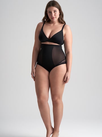 Slip scultant Bye Bra en noir : devant