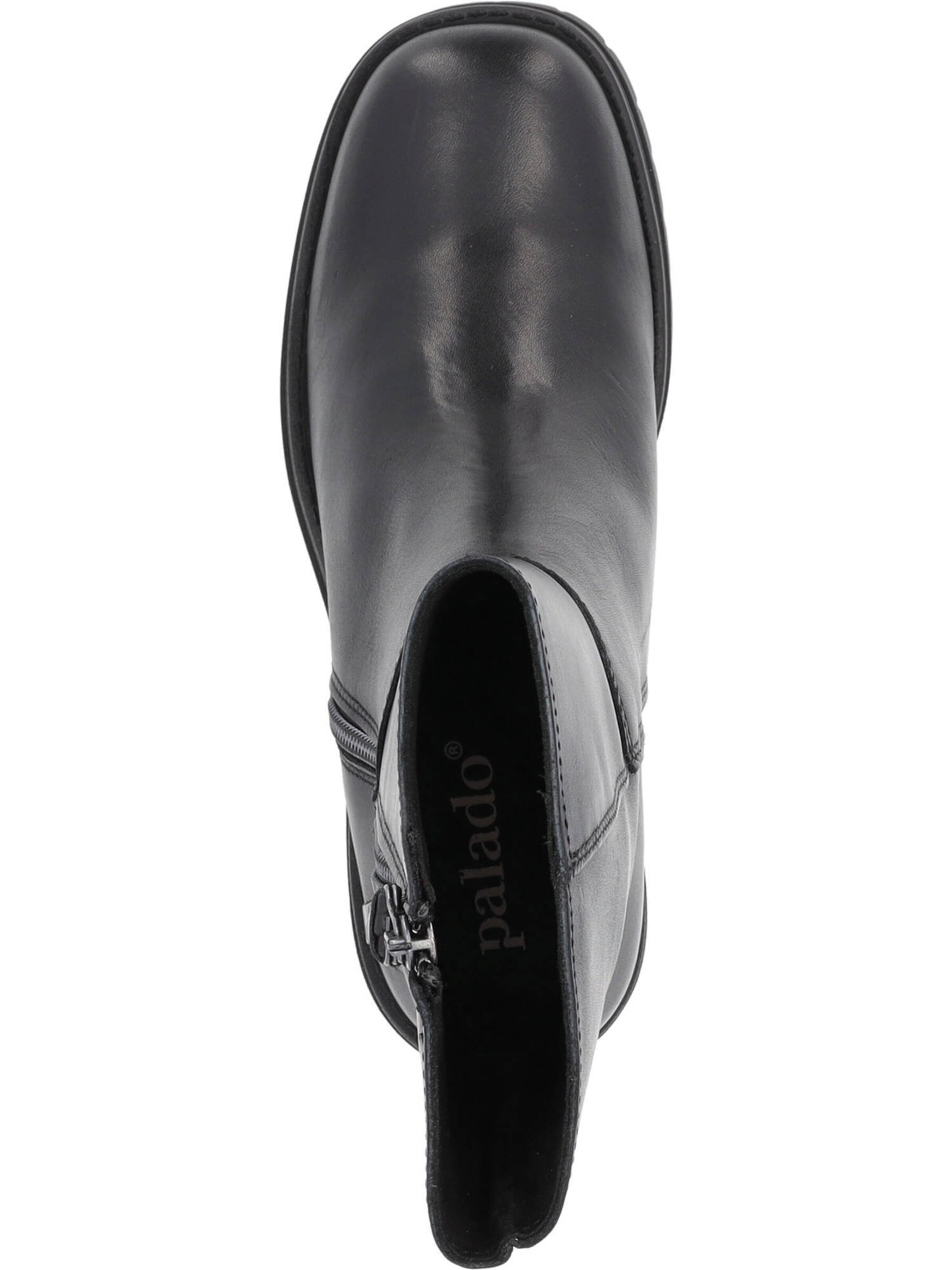 Palado Enkellaarsjes 'Kornat' in Zwart