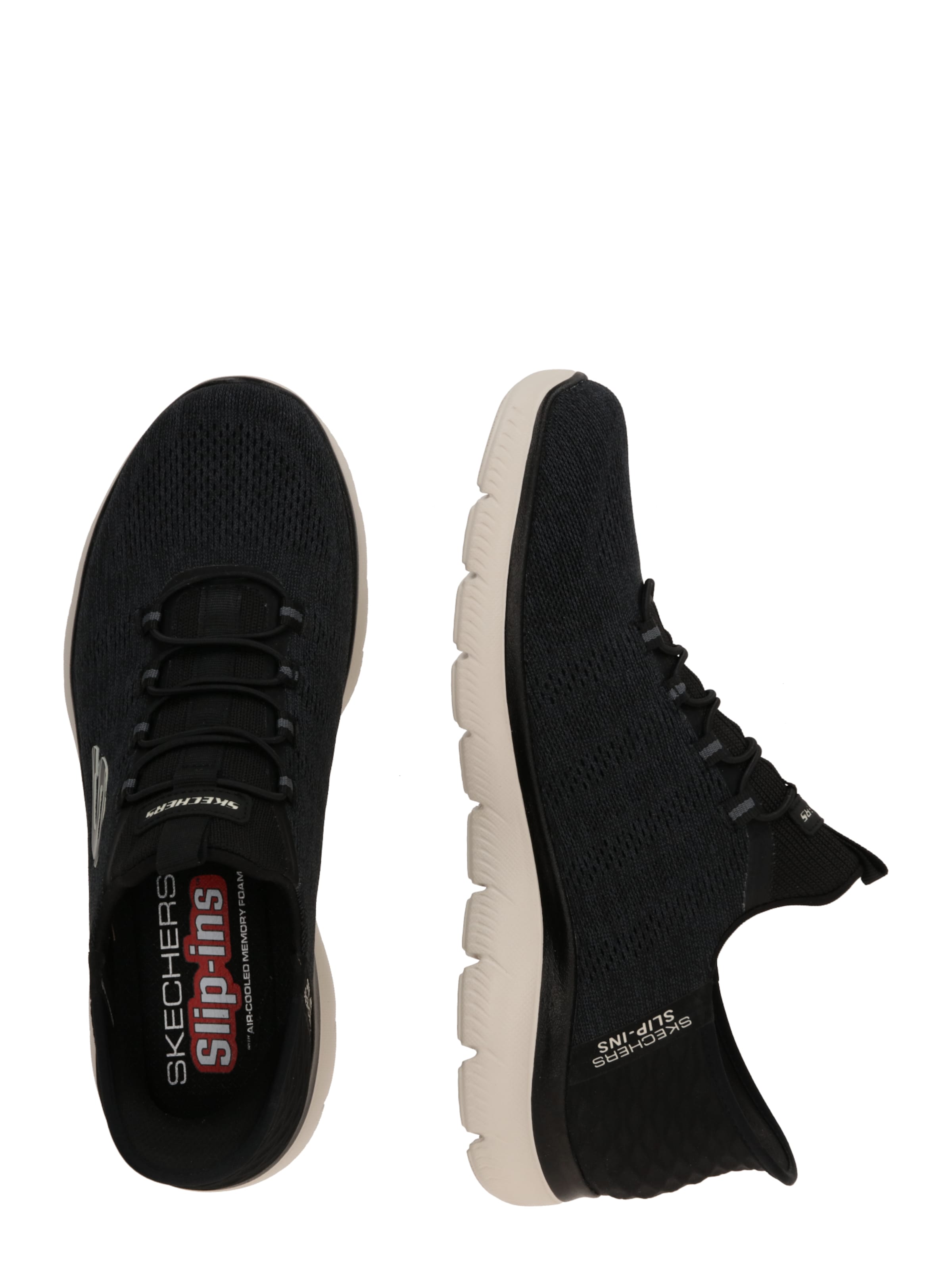 SKECHERS Slip on -tennarit 'Summits - Key Pace' värissä musta