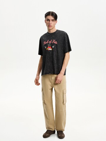 T-Shirt Bershka en noir