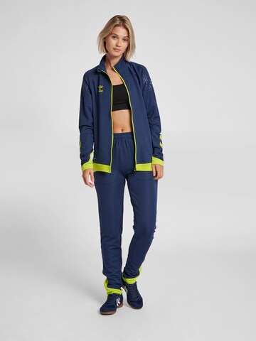 Hummel Sports sweat jacket in Blue