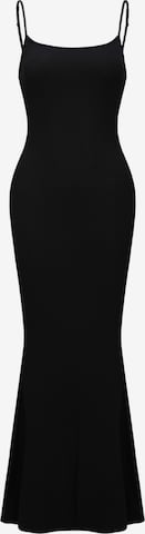 cfab (formerly creamy fabrics) Klänning 'Ribbed Cami Maxikleid' i svart: framsida