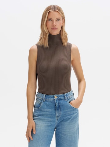 OPUS Sweater 'Paleyla' in Brown: front