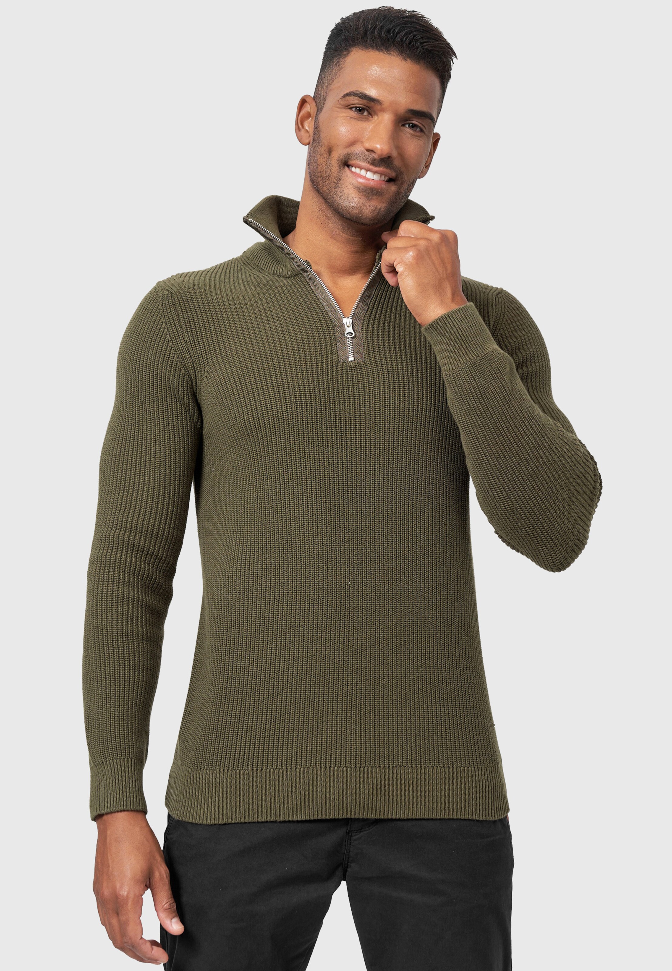 INDICODE JEANS Trui Mayer in Groen ABOUT YOU