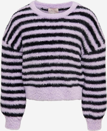 KIDS ONLY - Pullover 'Piumo' em roxo: frente