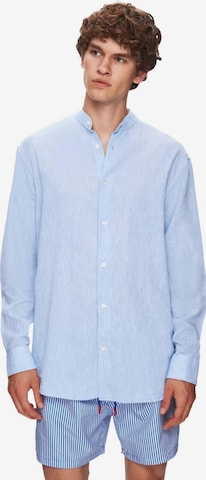 LTB Jeans Shirt 'LTB Jeans Herrenhemd mit Struktur' in Blue: front