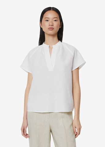 Marc O'Polo Blouse in Wit: voorkant