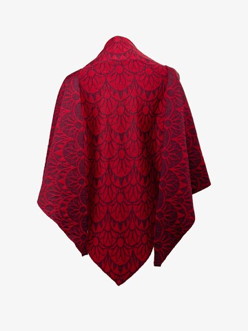 LANARTO slow fashion Wrap 'Stola Sonne' in Red: front