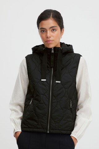 b.young Bodywarmer 'BERTA' in Zwart: voorkant