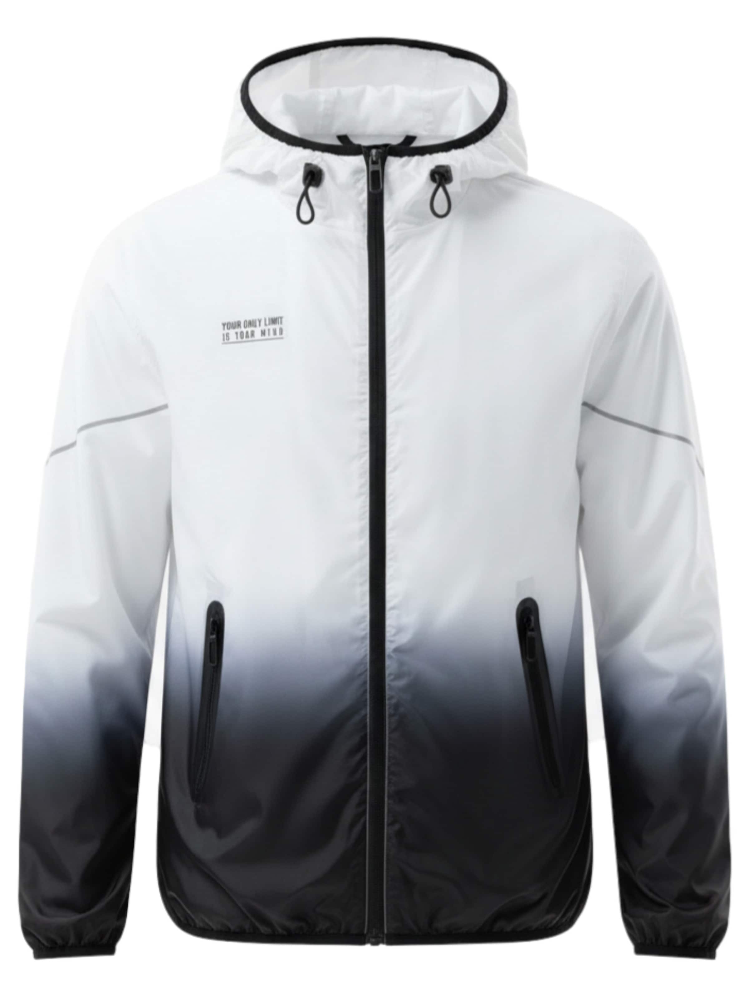 Ombre Between-Season Jacket in Black: front