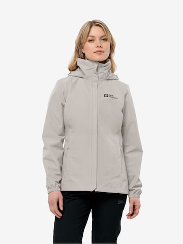 Veste outdoor 'Stormy Point' JACK WOLFSKIN en blanc : devant