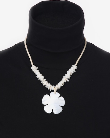 COLLEZIONE ALESSANDRO Necklace 'Kay' in White: front