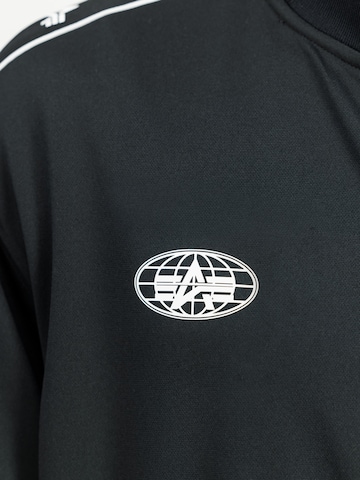 ALPHA INDUSTRIES Sweatjacke in Schwarz: Vorderseite