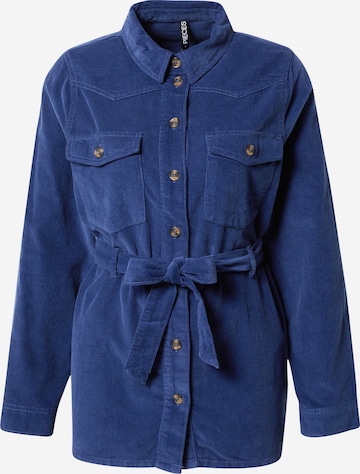 PIECES Between-Season Jacket 'NIRA' in Blue: front