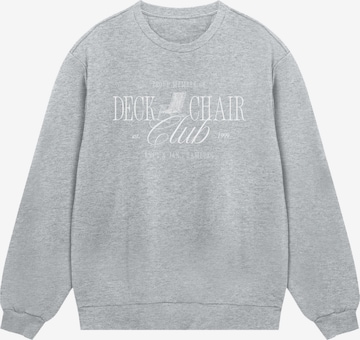 F4NT4STIC Sweatshirt 'Knut und Jan' in Grey: front