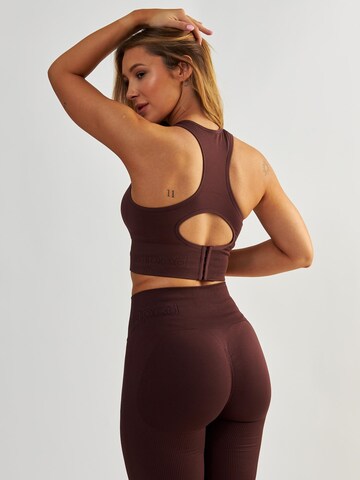 BeShaped Bustier Sport bh 'Body Boost' in Bruin