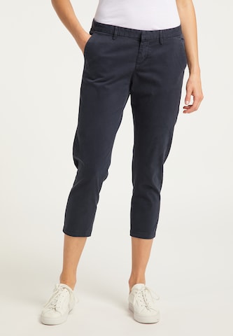 Coupe slim Pantalon chino DreiMaster Vintage en bleu : devant