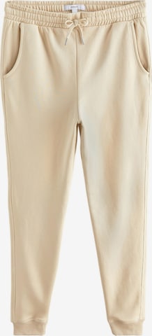 Next Tapered Trousers in Beige: front