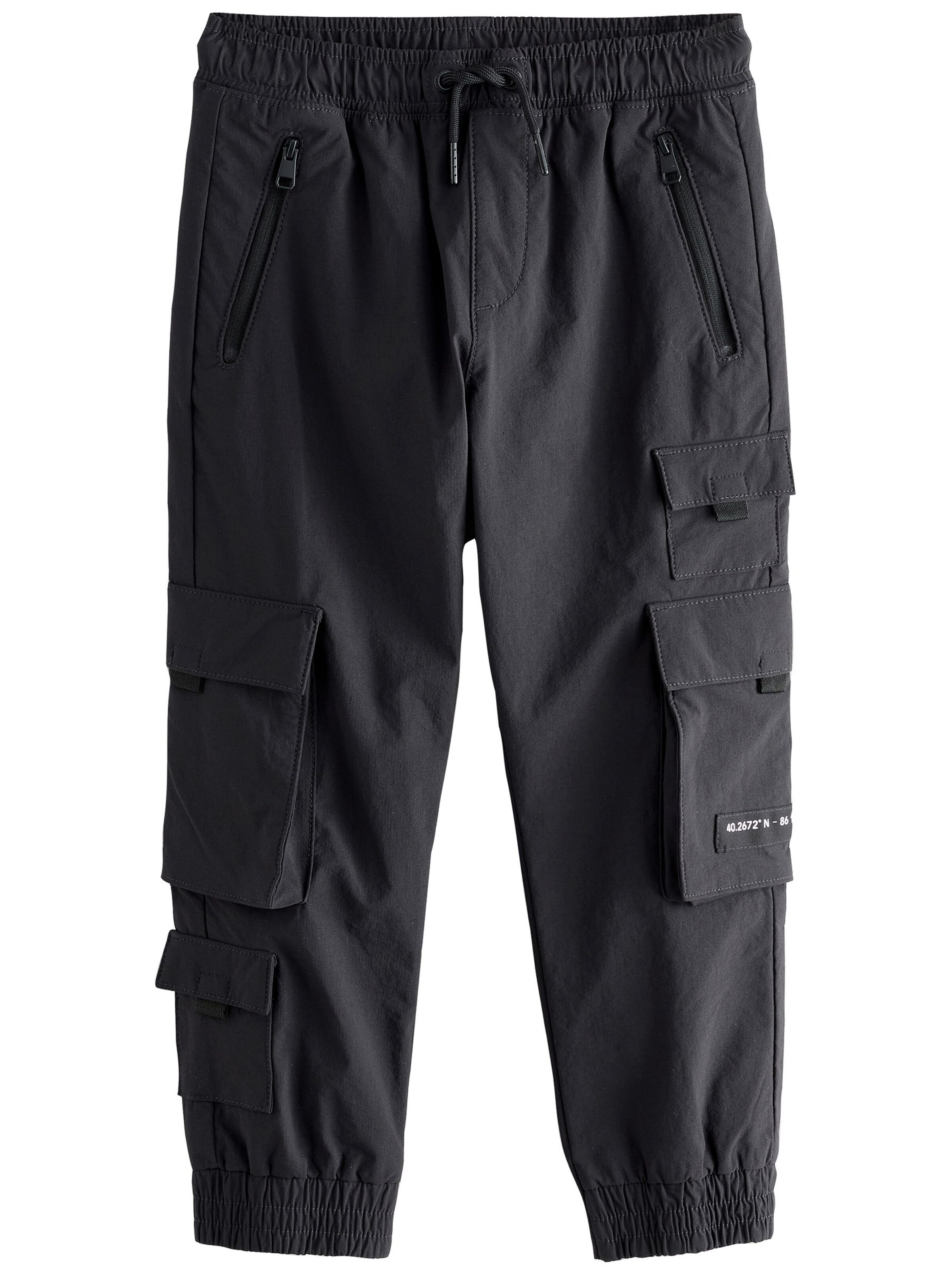 Next Дънки Tapered Leg Панталон в черно: отпред