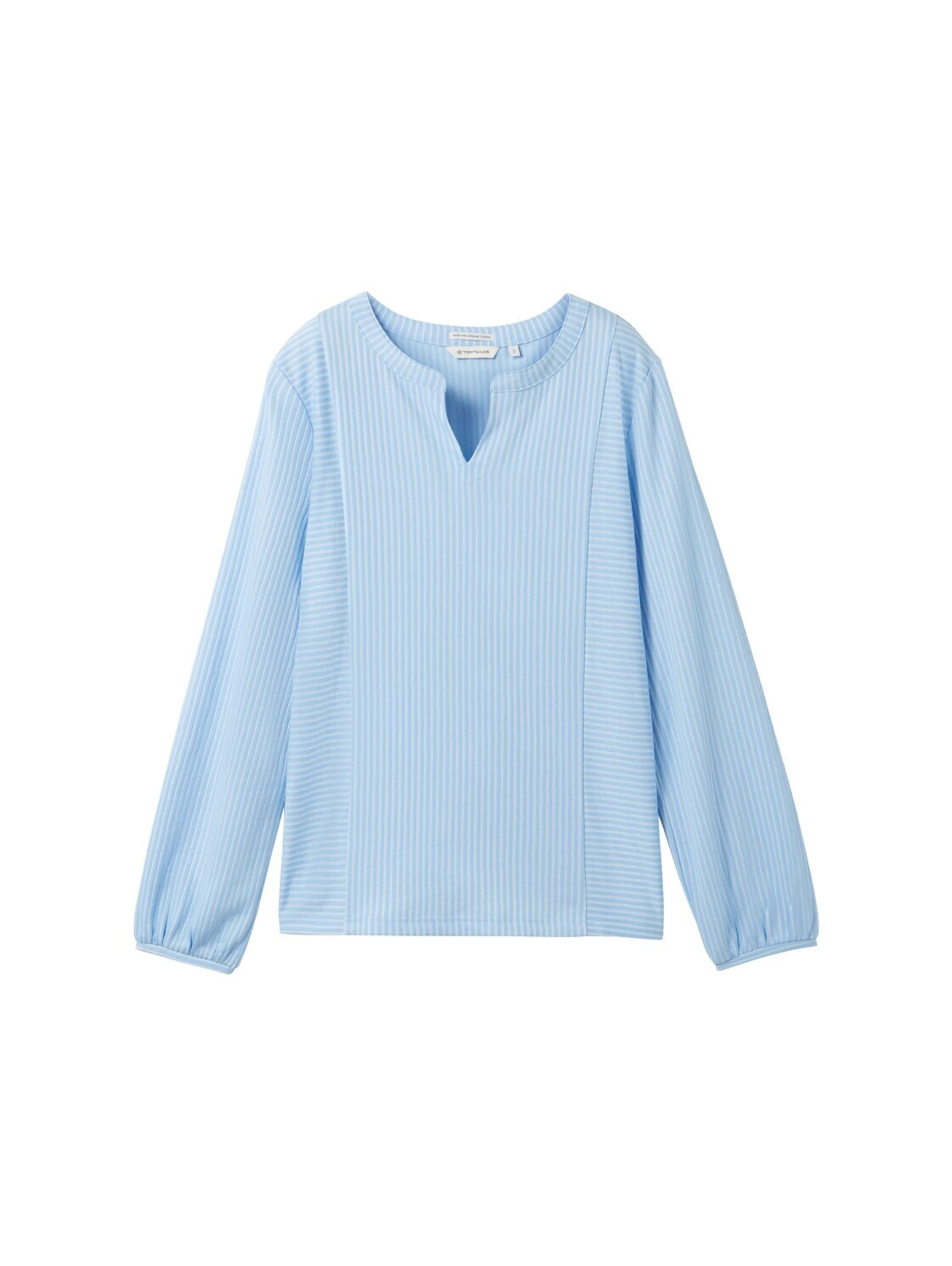 TOM TAILOR Блуза в синьо: отпред