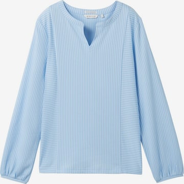 TOM TAILOR Blouse in Blauw: voorkant