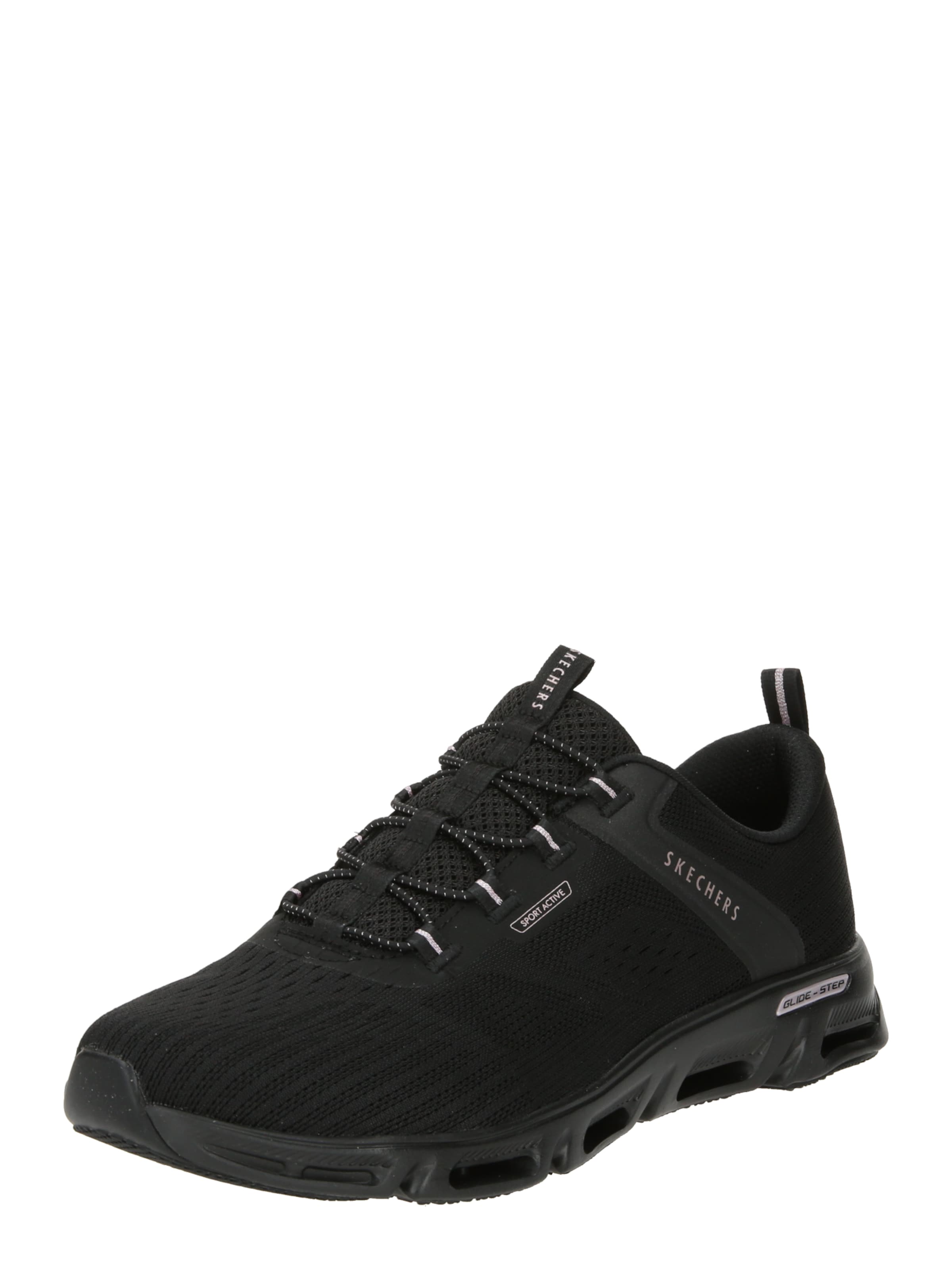 SKECHERS Platform trainers in Black: front