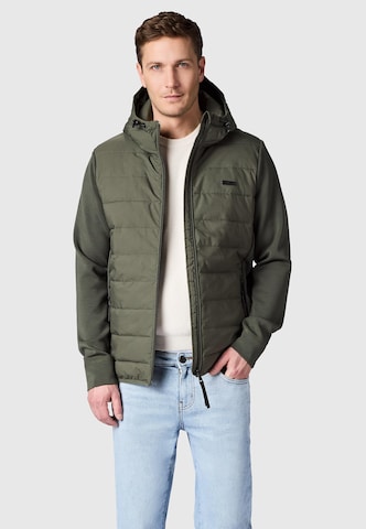 Ragwear Toiminnallinen takki 'Rendy Tech' värissä vihreä: etupuoli