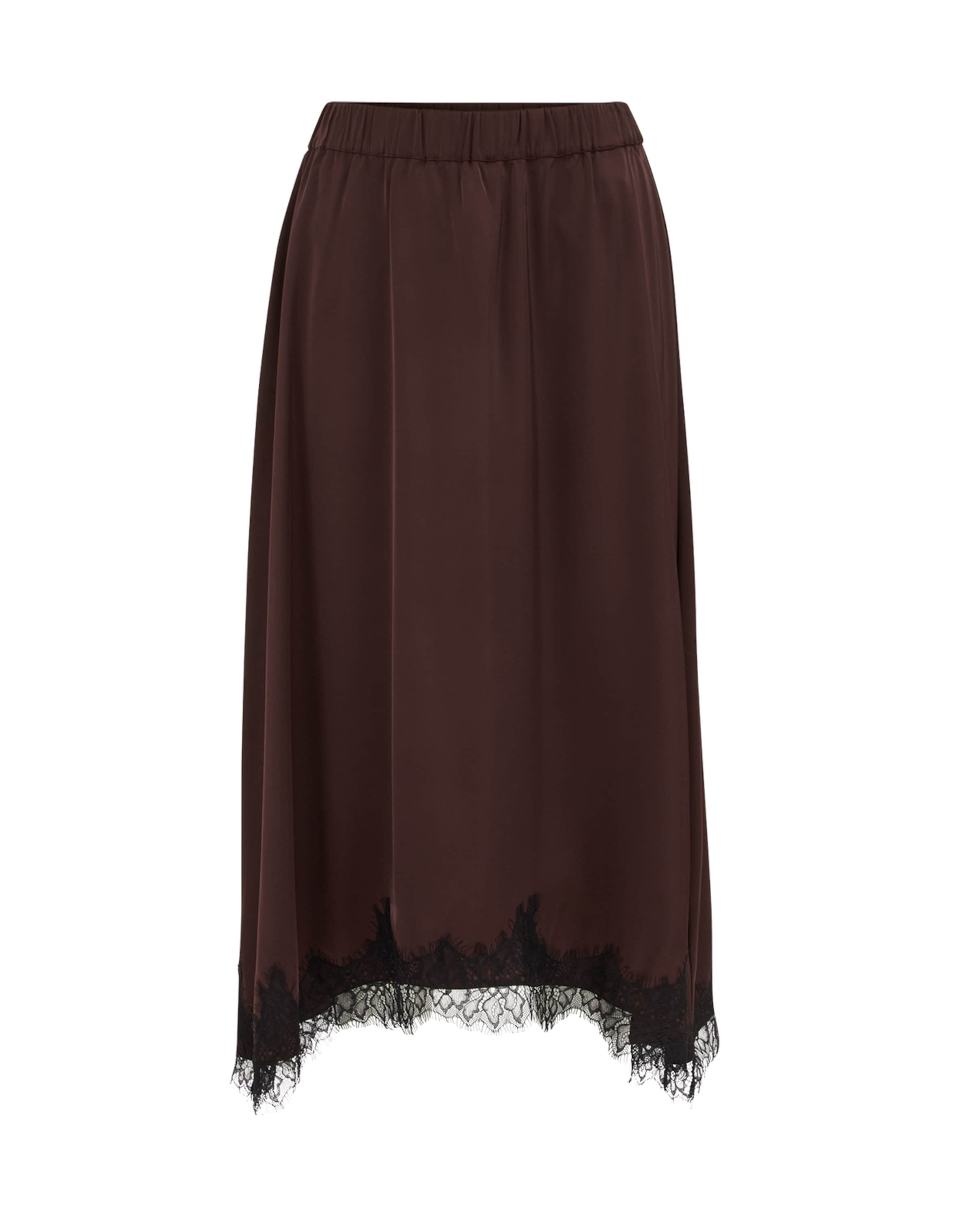 WE Fashion Svārki pieejams 34, krāsa - brūns, Preces skats