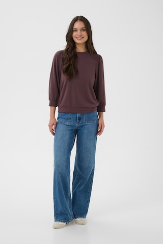 Kaffe Sweatshirt ' Annie ' in Bruin