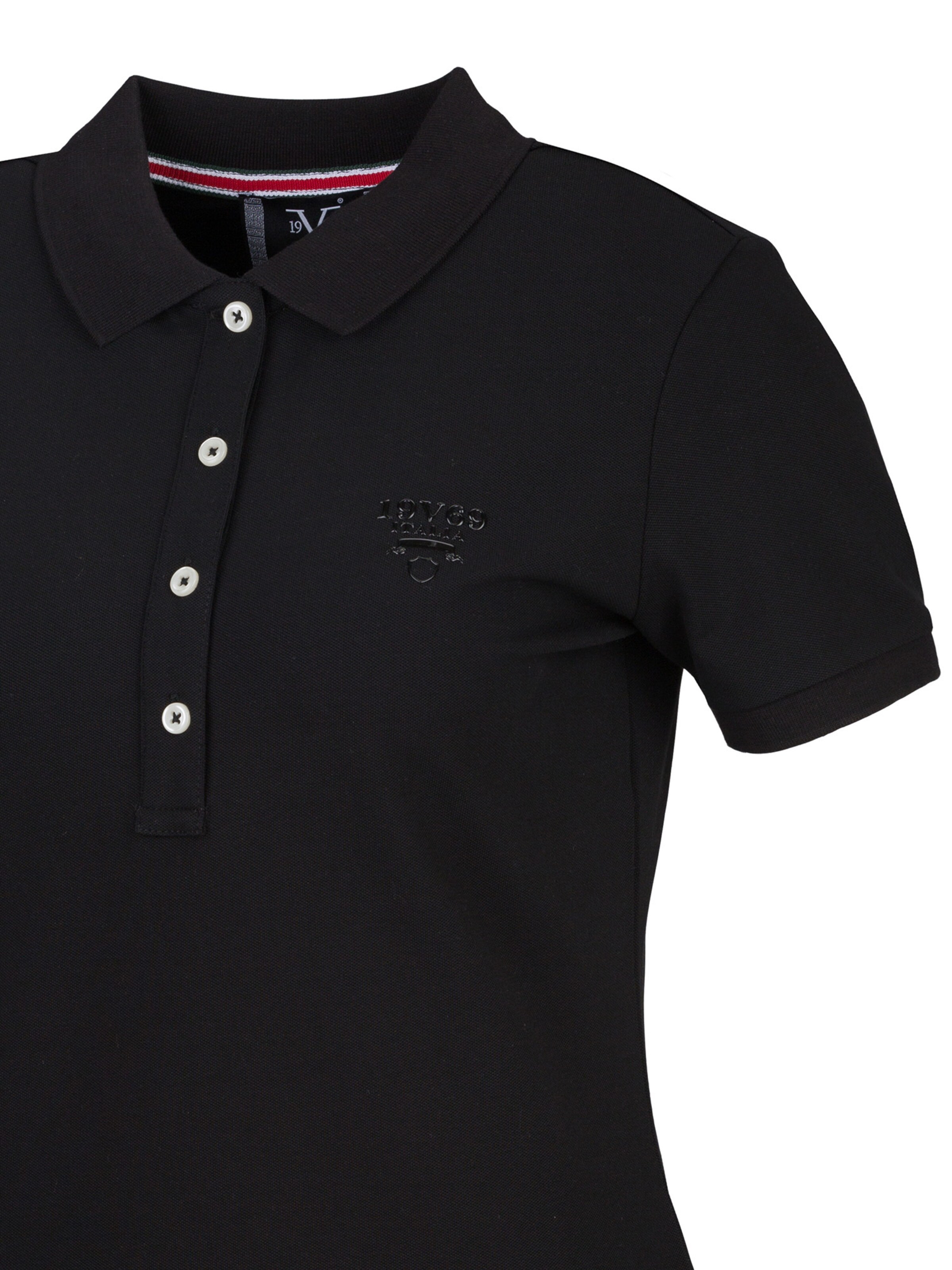 19V69 ITALIA Poloshirt 'Bibi' in Schwarz