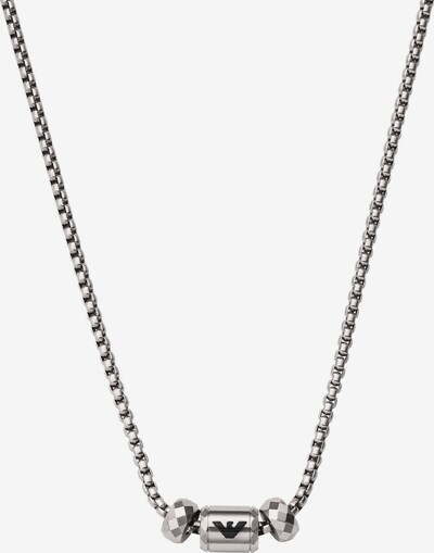 Emporio Armani Kette in schwarz / silber, Produktansicht