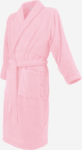 celodoro Long Bathrobe 'Home & Spa Collection' in Pink: front