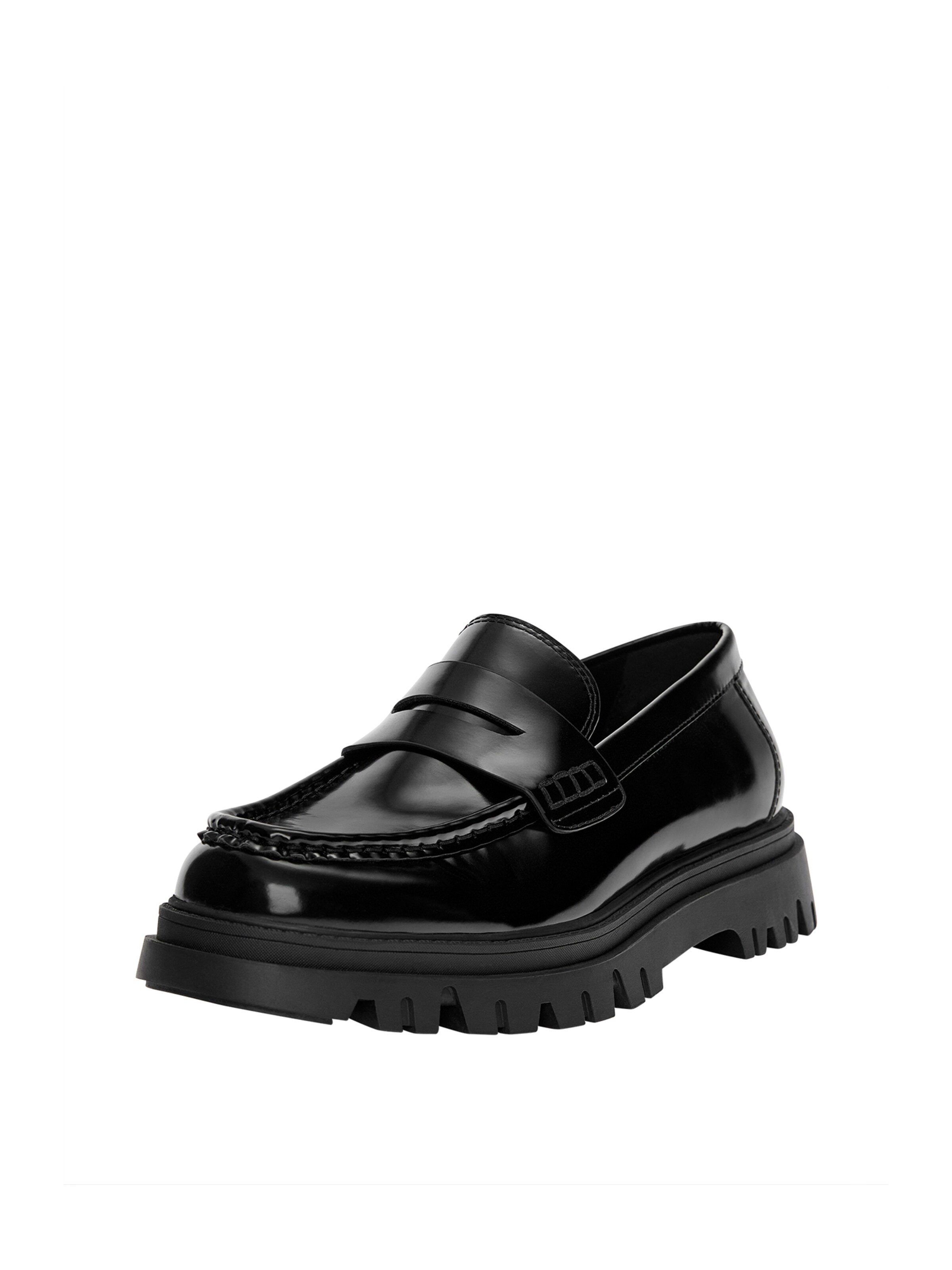 Mocassino di Pull&Bear in nero: frontale