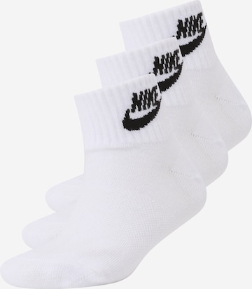 Chaussettes Nike Sportswear en blanc : devant