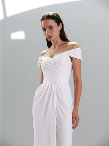 acob a porter - Vestido de festa em branco: frente