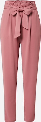 Eight2Nine Úzky strih Plisované nohavice - ružová: predná strana