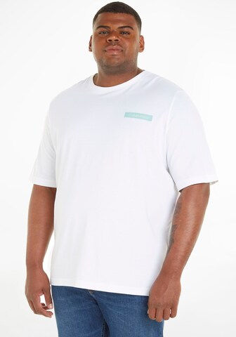 Calvin Klein Big & Tall Shirt in White: front