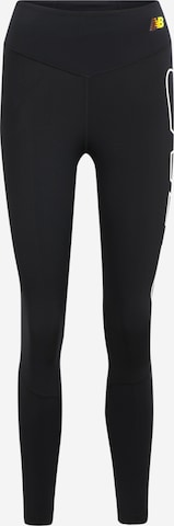 new balance Skinny Sporthose 'Achiever Amplify' in Schwarz: predná strana