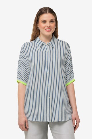 Ulla Popken Blouse in Blauw: voorkant