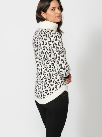 KOROSHI Sweter w kolorze biały