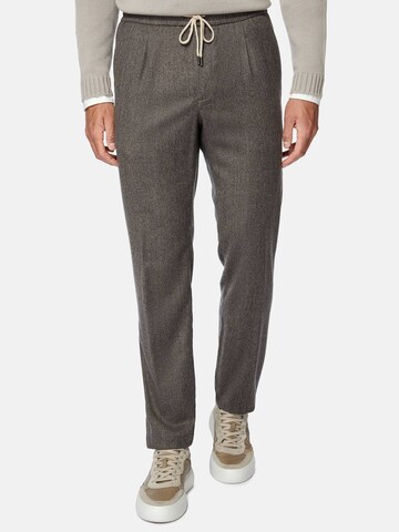 Regular Pantalon à plis Boggi Milano en gris : devant