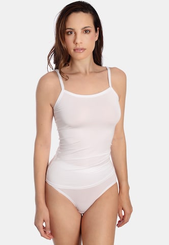 sassa Undershirt 'LOVELY SKIN' in White: front