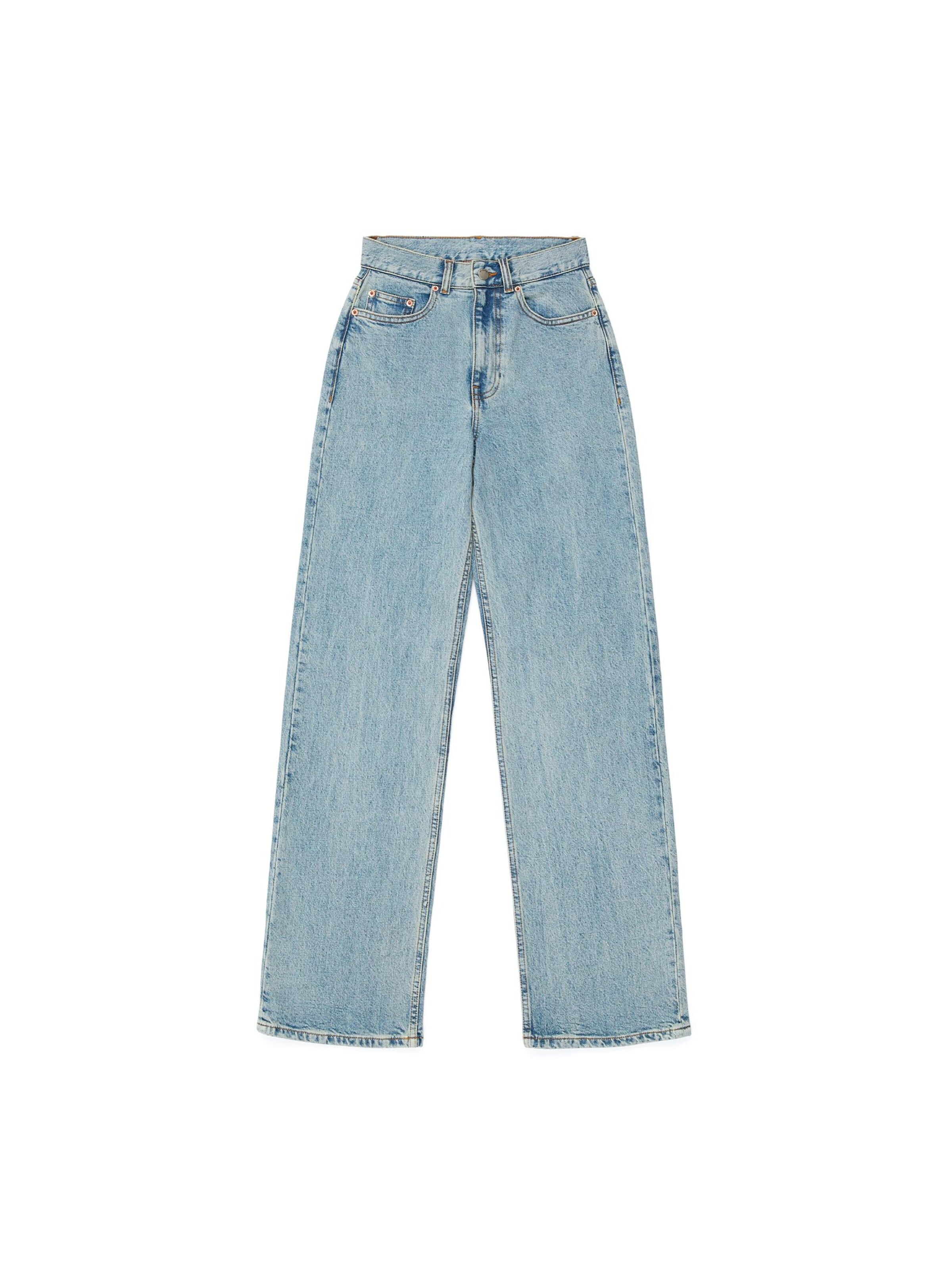 Dr. Denim Jeans 'Echo High Straight Jeans' in Blue: front